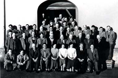 Staff Photo,at the closing of the Bottling stores August 1958