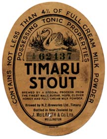 Timaru Stout Label